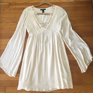 Bohemian cream dress